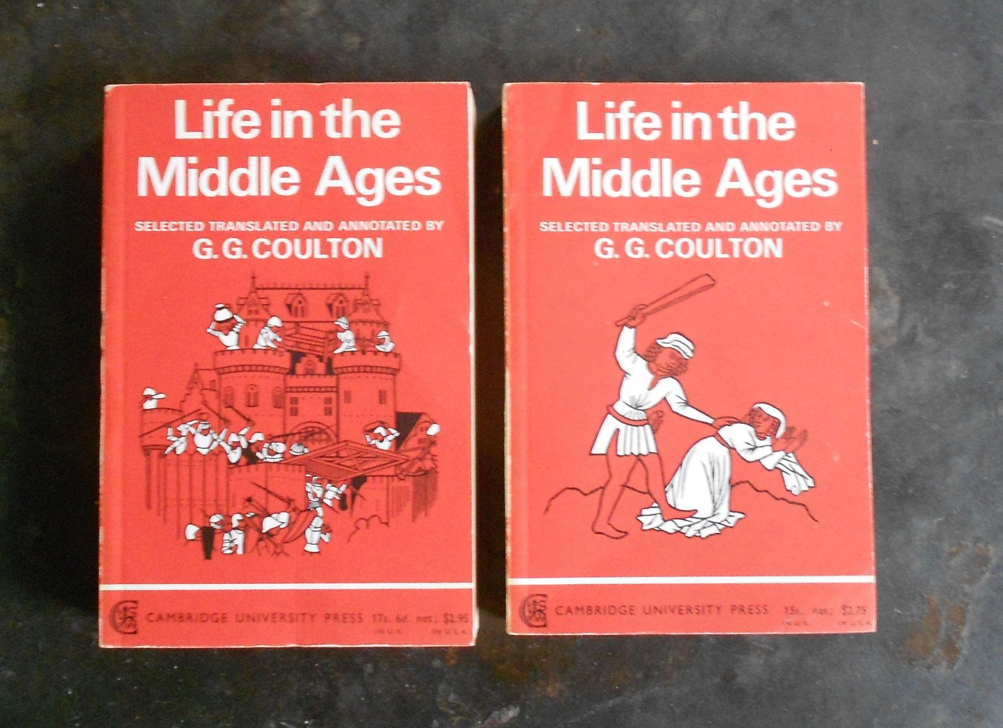 Coulton, g.g. - Life in the middle ages I,II,III and IV in two volumes