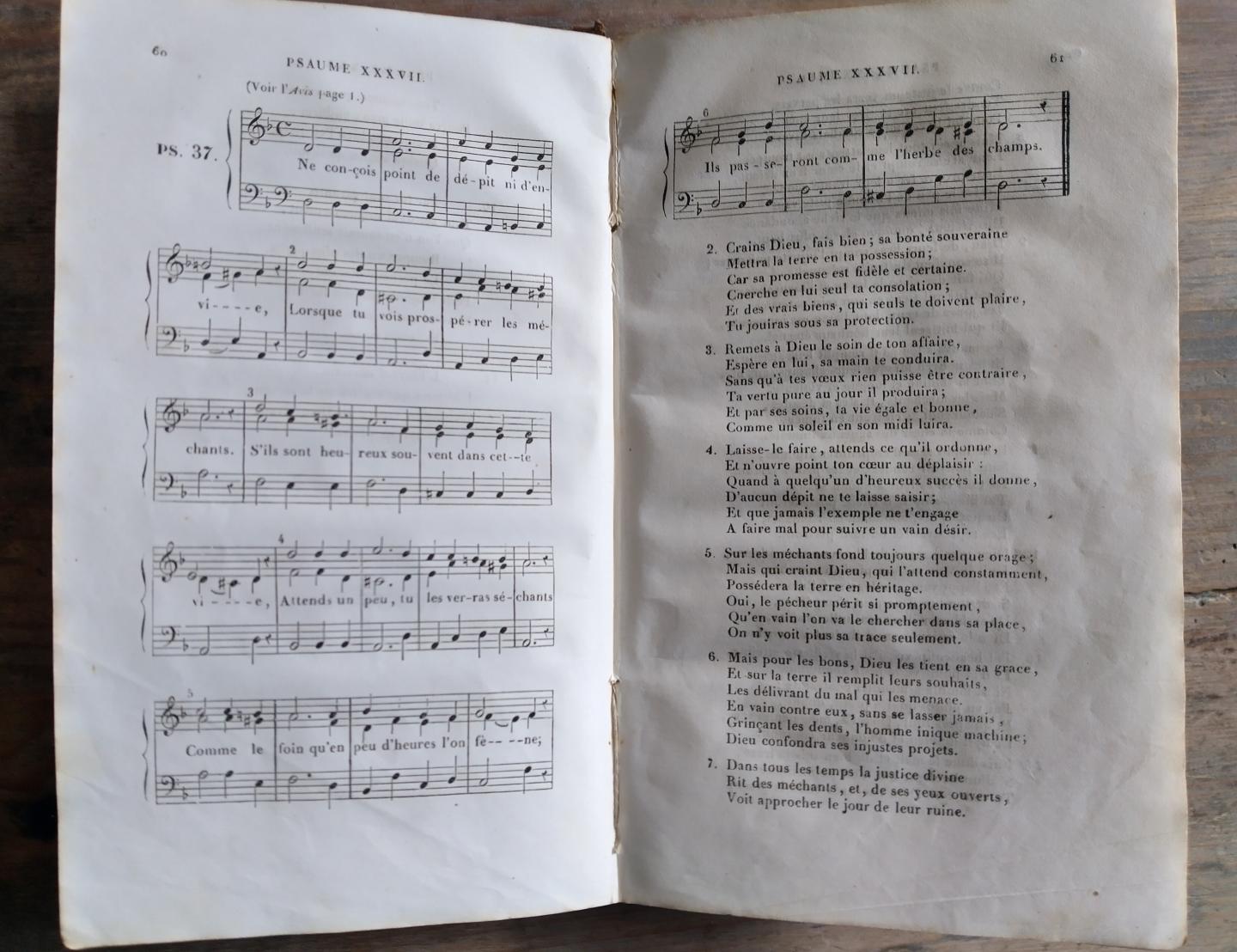 Wilhem, M.B. - Nouveau Choix de Mélodies des Psalmes - rhytmées et disposées  a trois paties