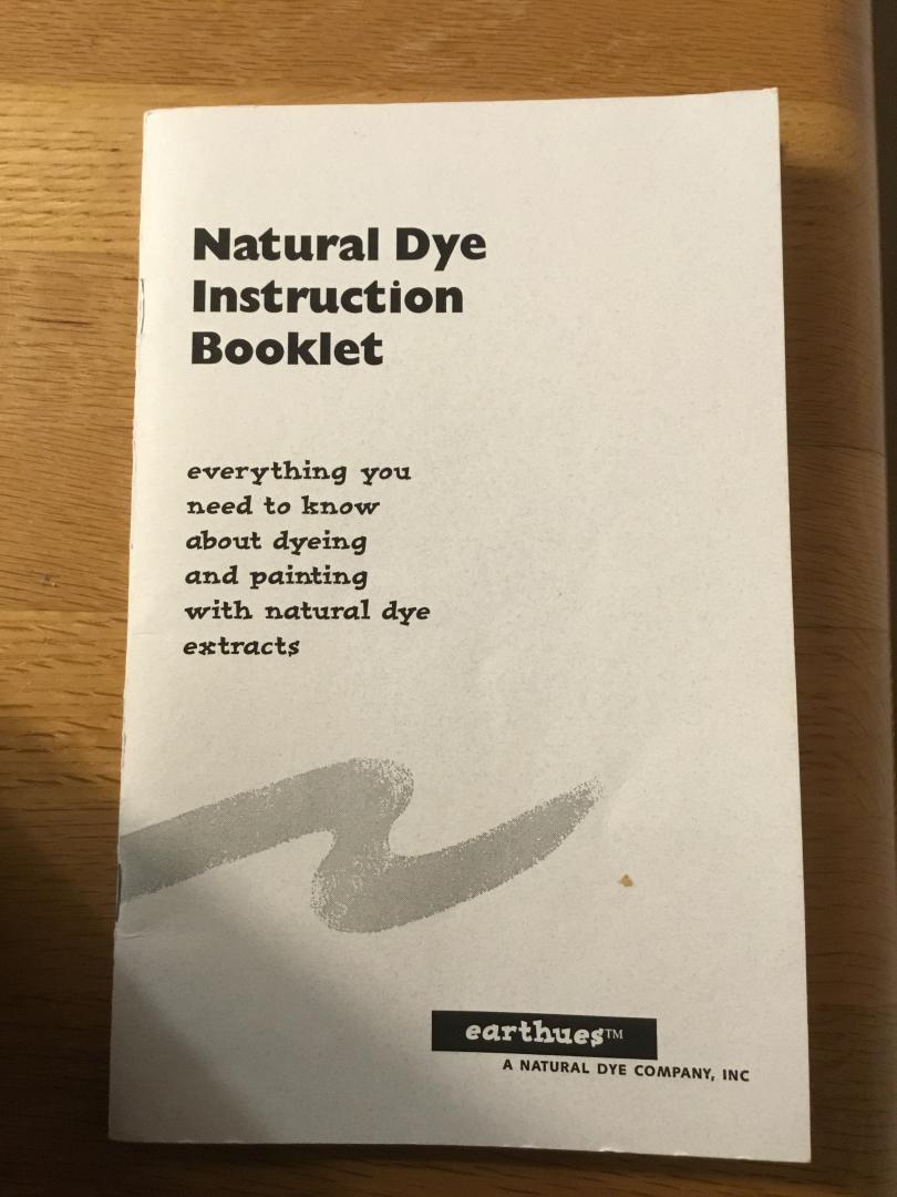 Wipplinger Michele - Natural dye instruction booklet
