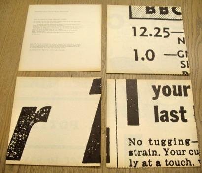 ROT, DITER., STEENDRUKKERIJ DE JONG., ROTH, DIETER., QUADRAT-PRINT & KWADRAAT-BLAD. - Daily Mirrors. Kwantiteit in plaats van kwaliteit / instead of showing quality, we show quantity / Au lieu de montrer de la qualité, nous montrons de la quantité / Statt qualität zu zeigen, zeigen wir Quantität. [Mirror]