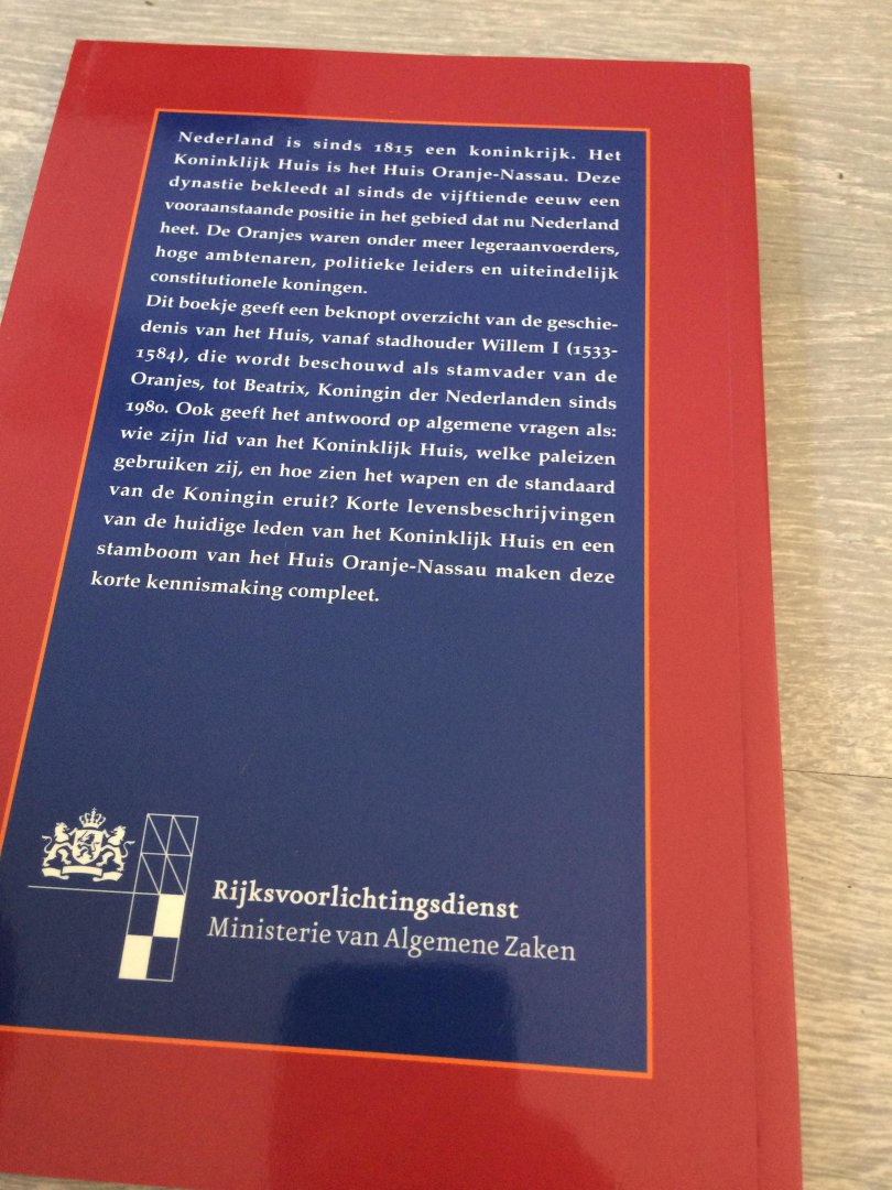 Voorlichtsdienst - Het Koninklijk Huis / druk 1