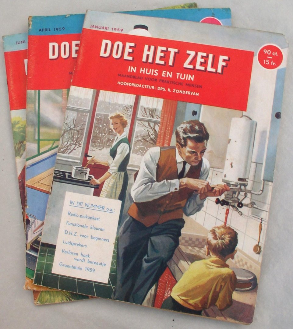 zondervan, drs. R. ( hoofdredacteur) - doe het zelf in huis en tuin / maandblad voor praktische mensen / 1959