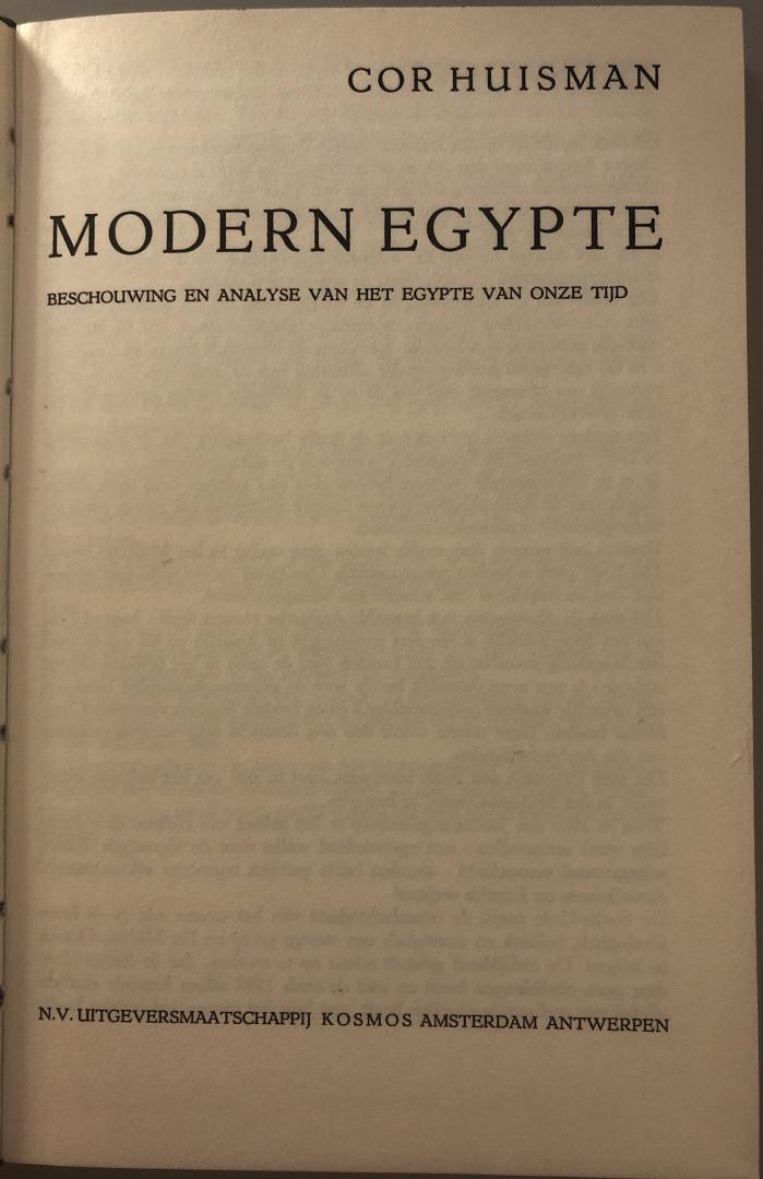 Huisman, Cor - Modern Egypte.