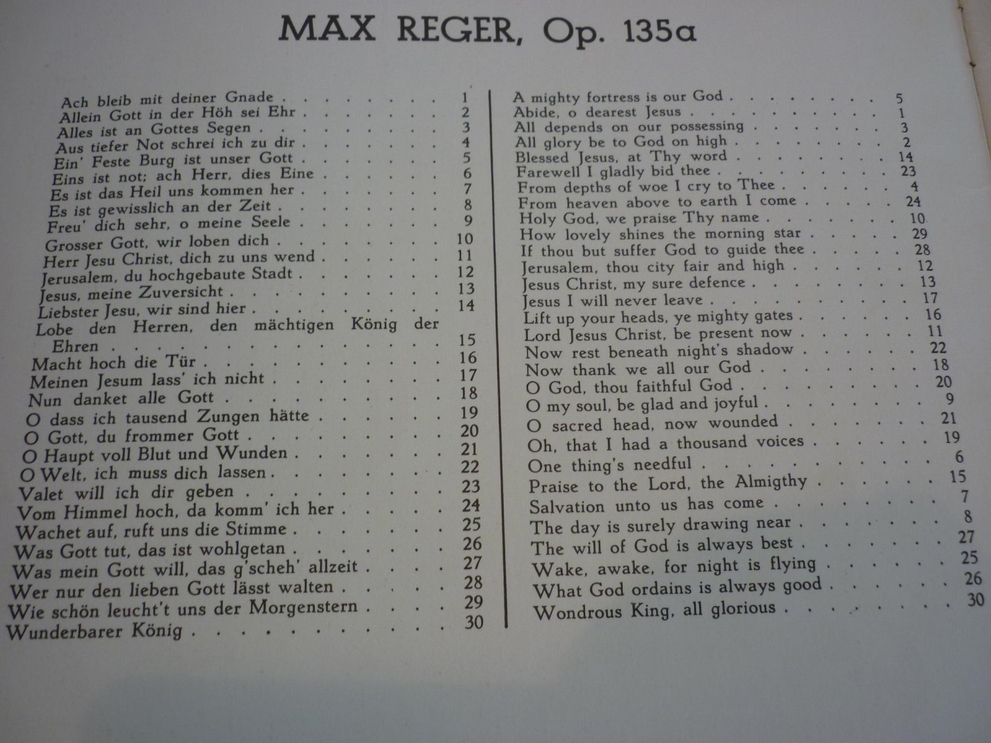 Reger; Max - 30 Kleine Choralvorspiele; Op. 135a  /  Klavarskribo