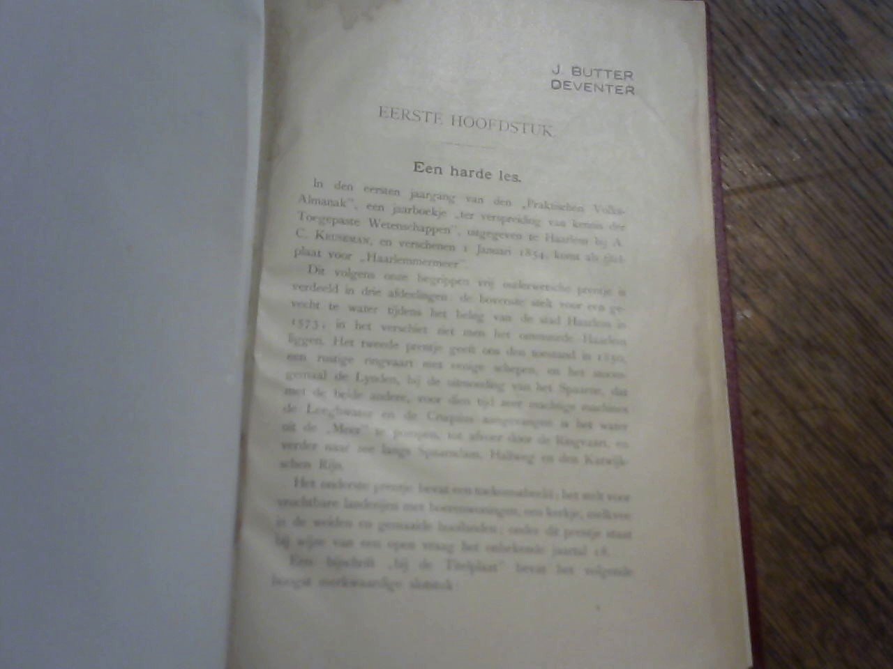 Vissering Mr G. voorzitter dagelijksbestuur e.a - De Watervloed van 13-14 januari 1916. Uitgegeven door de Zuiderzee-vereeniging