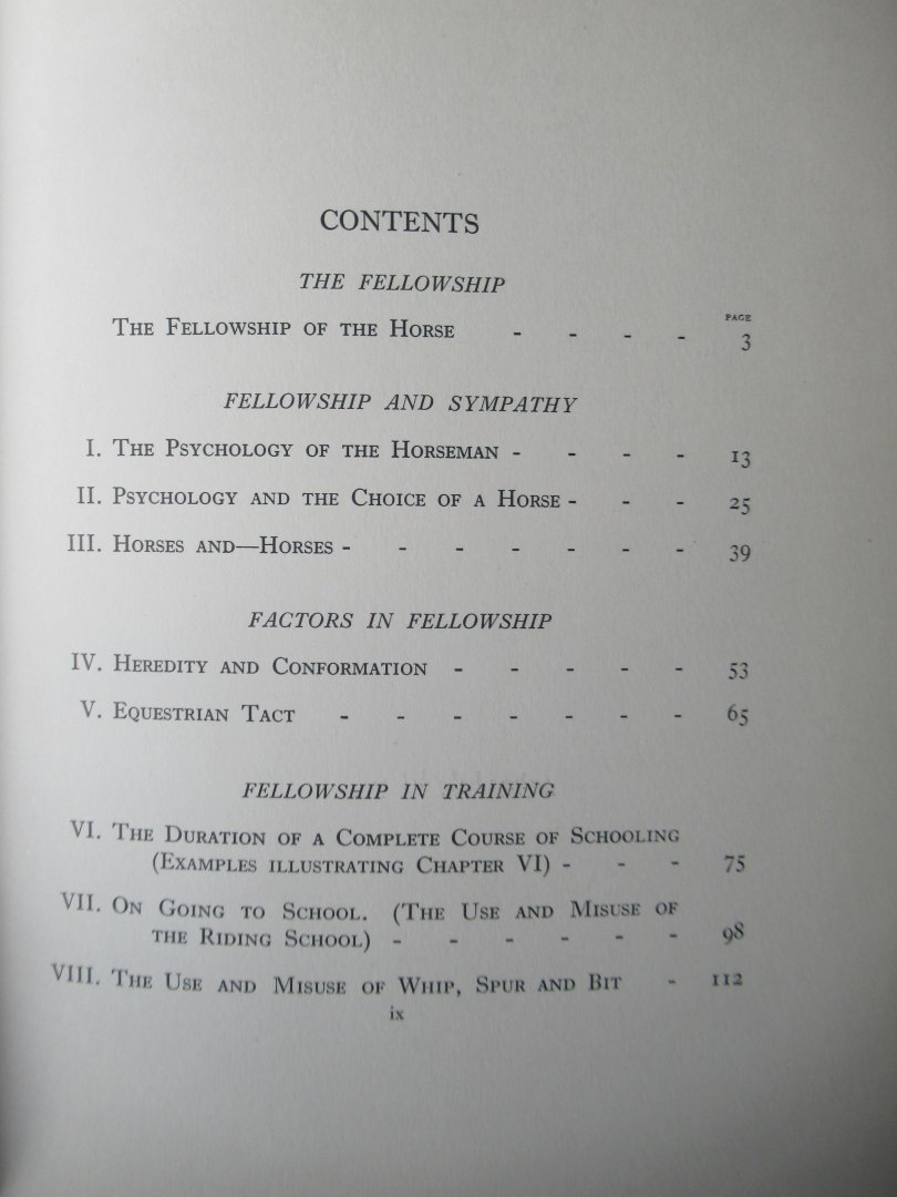 Goldschmidt, S.G. Lieut Col. - The Fellowship of the horse