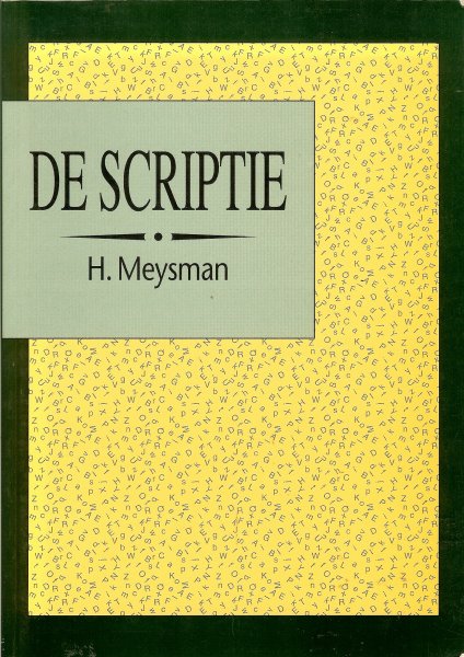 Meysman, H - De scriptie