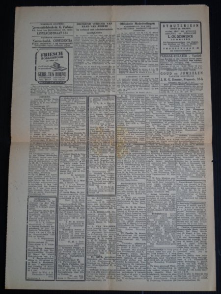 Oorlogskrant - De Residentiebode, Den Haag