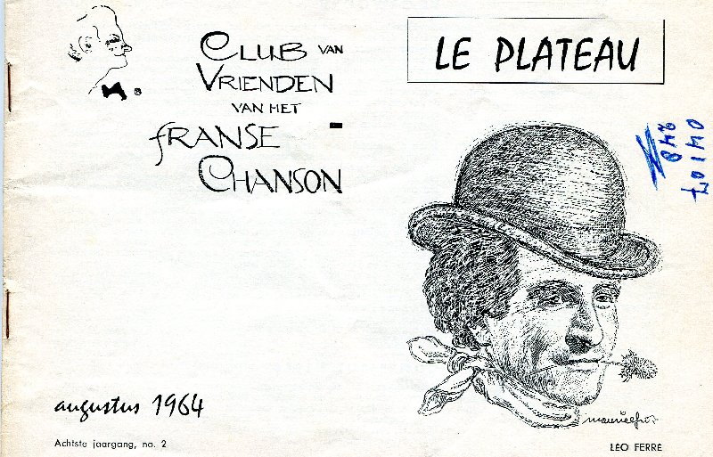 Club van Vrienden van het Franse Chanson. - Le Plateau.