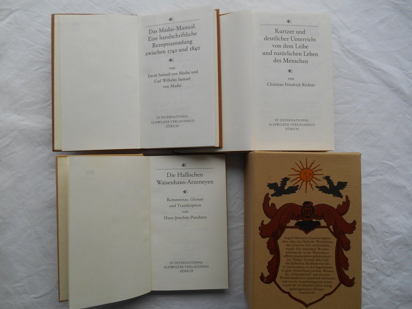 Poeckern, Hans-Joachim (Hrsg.) - Die Hallischen Waisenhaus-Arzeneyen - 3 Bände (komplett).