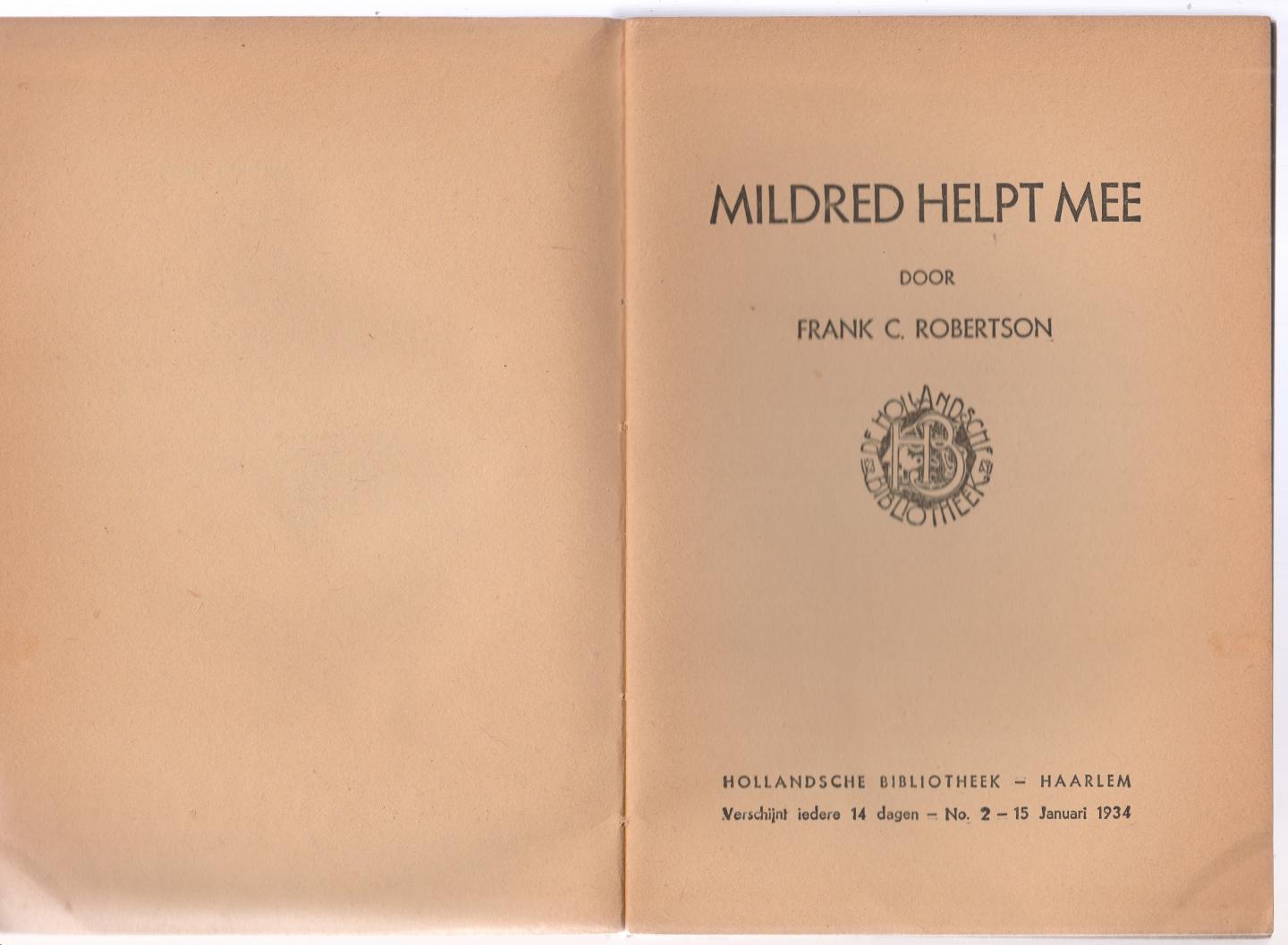 Robertson, Frank C. - Mildred helpt mee