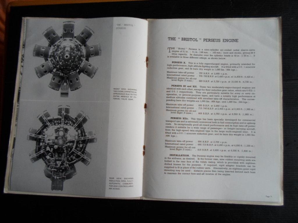 Catalogus - Bristol Sleeve-Valve Aero Engines + leaflet concerning the longest non-stop formation flight [Cranwell-Ismailia, Egypt]