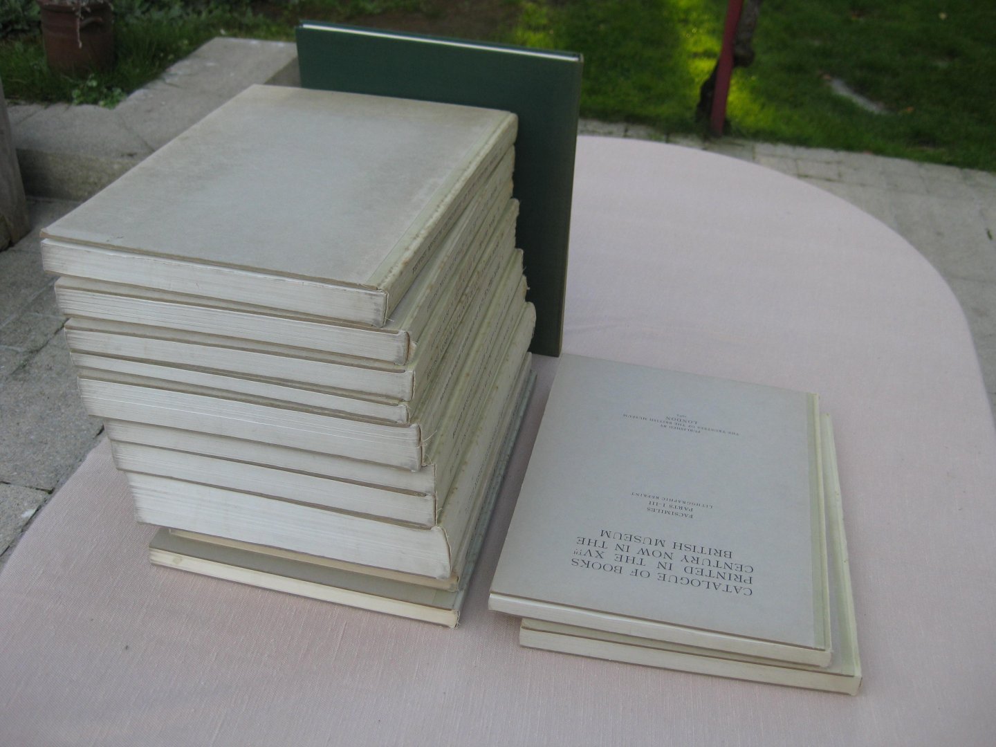  - Catalogue of Books Printed in the XVth Century Now in the British Museum. Lithographic Reprint.  (Parts I-X + XII + 2 volumes of facsimiles: i-III and IV--VII.