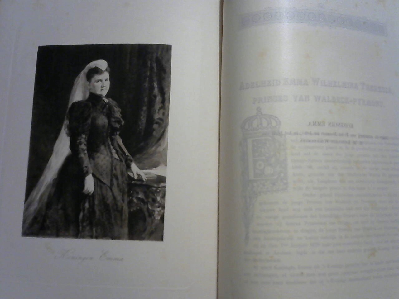 Naber Johanna W.A.en Neve L. de (Louise B.B.) - De vorstinnen van het Huis van Oranje-Nassau nieuwe uitgaaf met 37 portretten van Vorstinnen in Photogravure an Autotypie