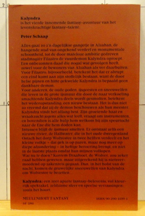 Schaap, Peter - Kalyndra - de wolver is terug !