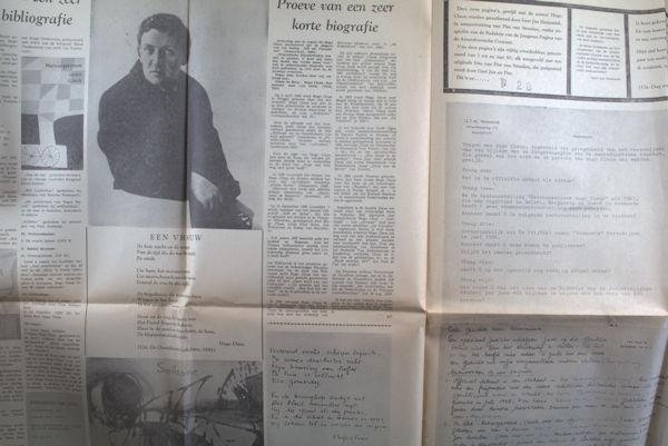 Claus, Hugo - Gert Jan Hemmink (gerealiseerd door). - (Twee pagina's uit de Amersfoortsche Courant).