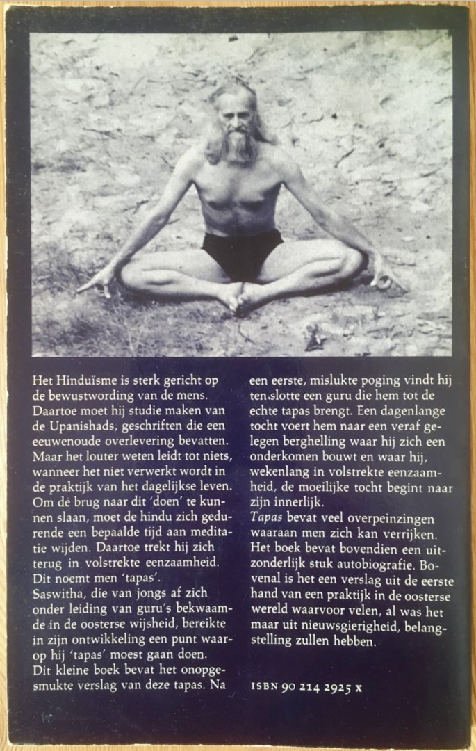 Saswitha (Jan Rijks) - Tapas; op zoek naar het innerlijk van de mens