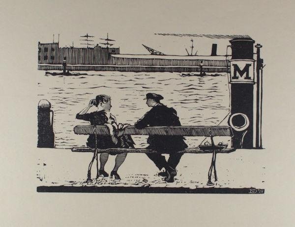 Mees, Fokko, Dirk Nijland, A. Derksen van Angeren, S. Moulijn e.a. - Vereeniging tot Bevordering der Grafische Kunst. 12 Prenten door leden der Vereeniging.