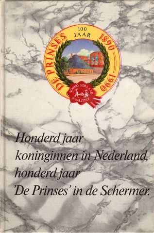 Nobel, V.J. - Honderd Jaar Koninginnen in Nederland, Honderd Jaar De Prinses in de Schermer ( 1890-1990 ), 45 blz. kleine hardcover, goede staat
