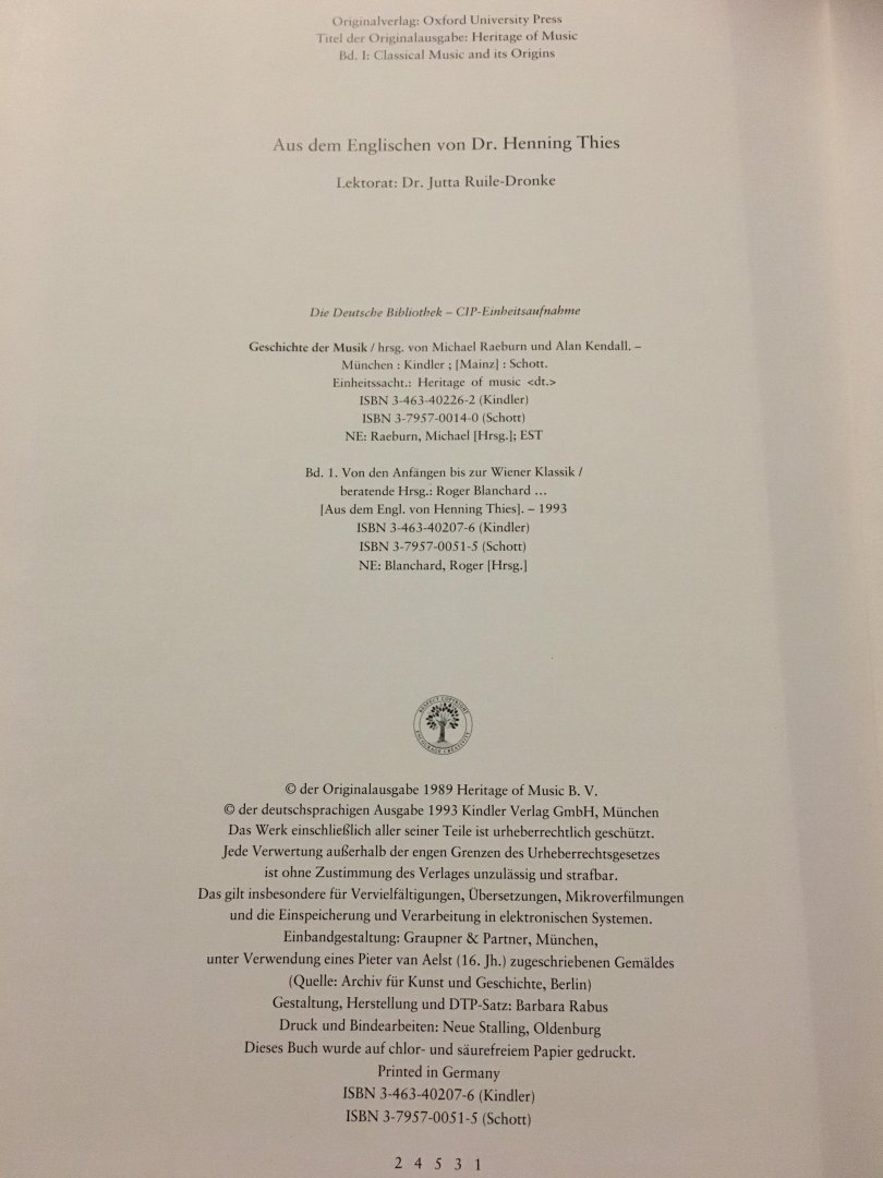 Micheal Raeburn und Alan Kendall - Geschichte der musik