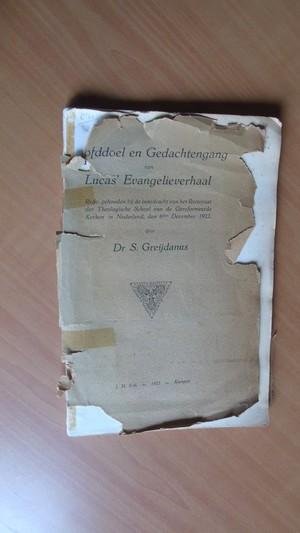 Greijdanus, Dr. S. - Hoofddoel en gedachtengang van Lucas' Evangelieverhaal