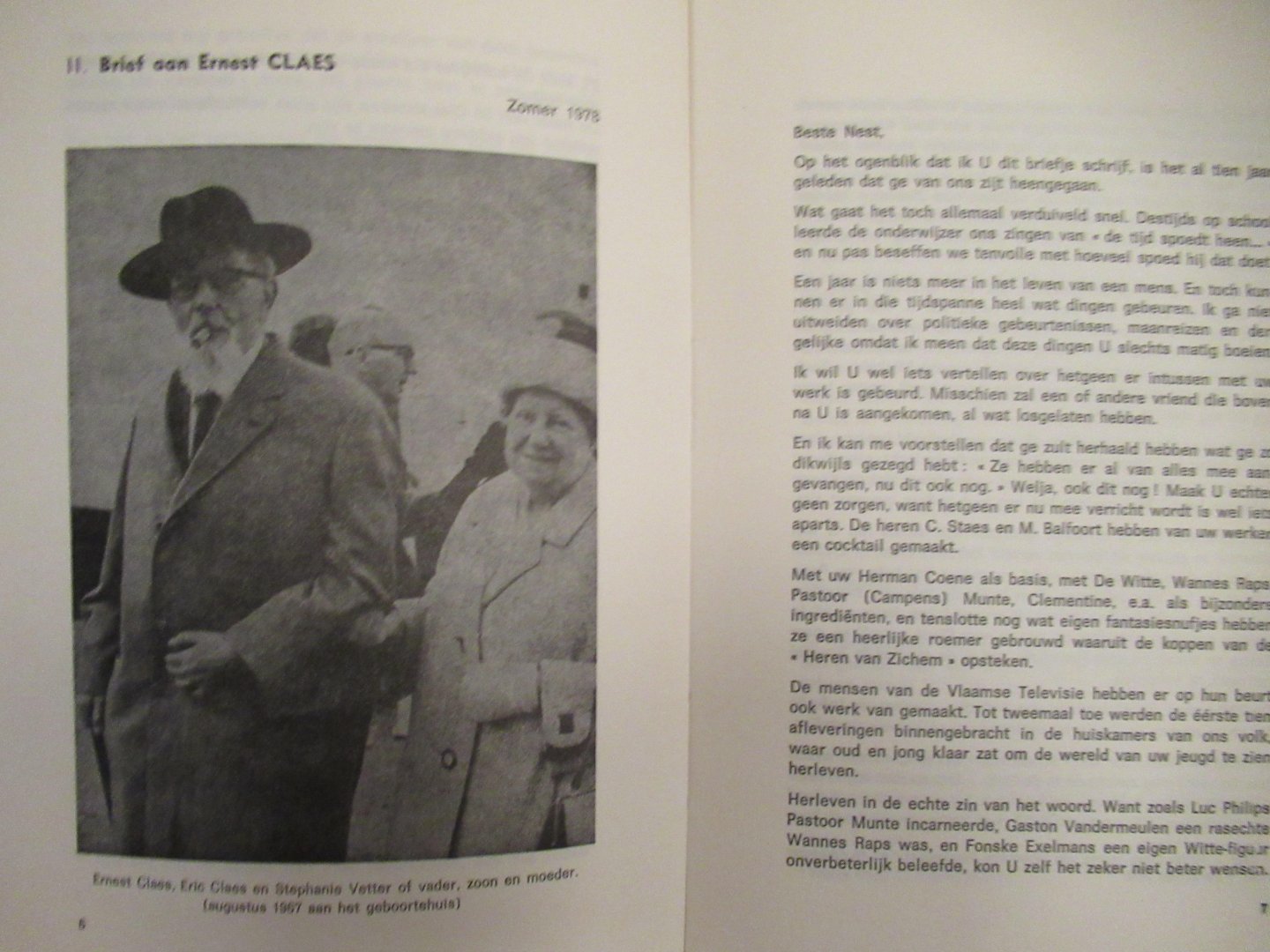 Vandevoort, Piet - Post-scriptum Ernest Claes 1885- 1968