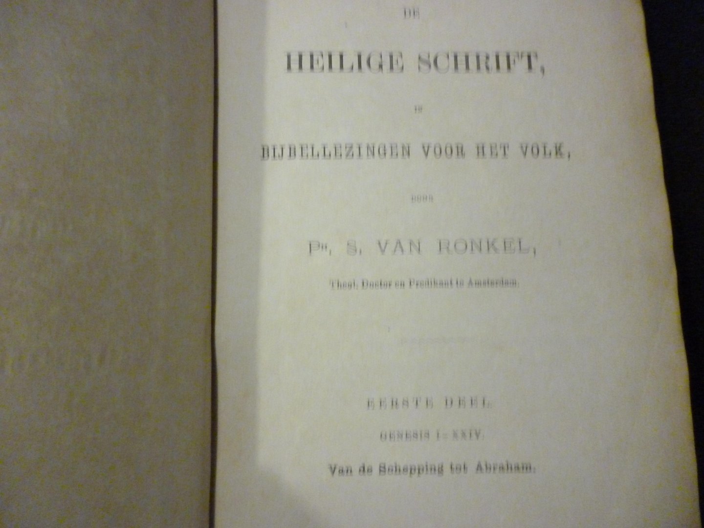 Ronkel S. van - de heilige schrift 3 delen