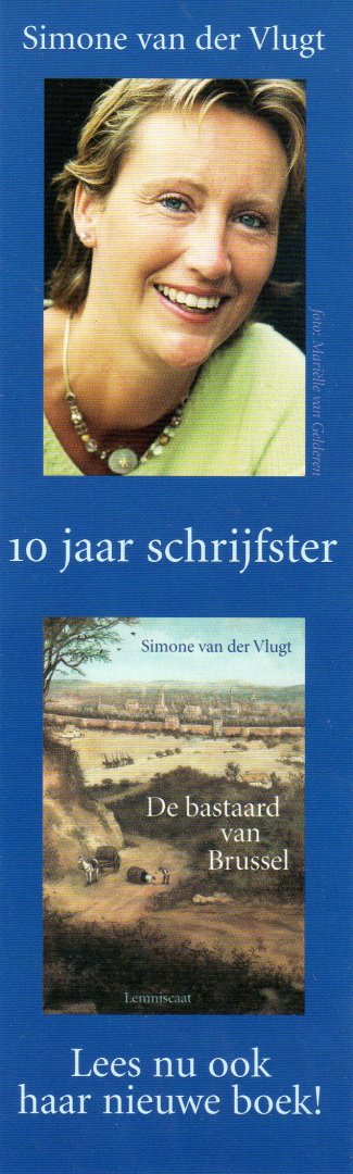 Vlugt, Simone van der - boekenlegger: 10 jaar schrijfster