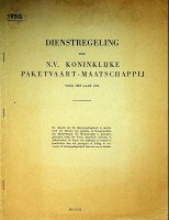KPM - Dienstregeling der N.V. Koninklijke Paketvaart-Maatschappij voor het jaar 1950