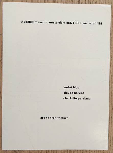 SM 1958: - 183. Art et architecture. André Bloc, Claude Parent, Charlotte Perriand
