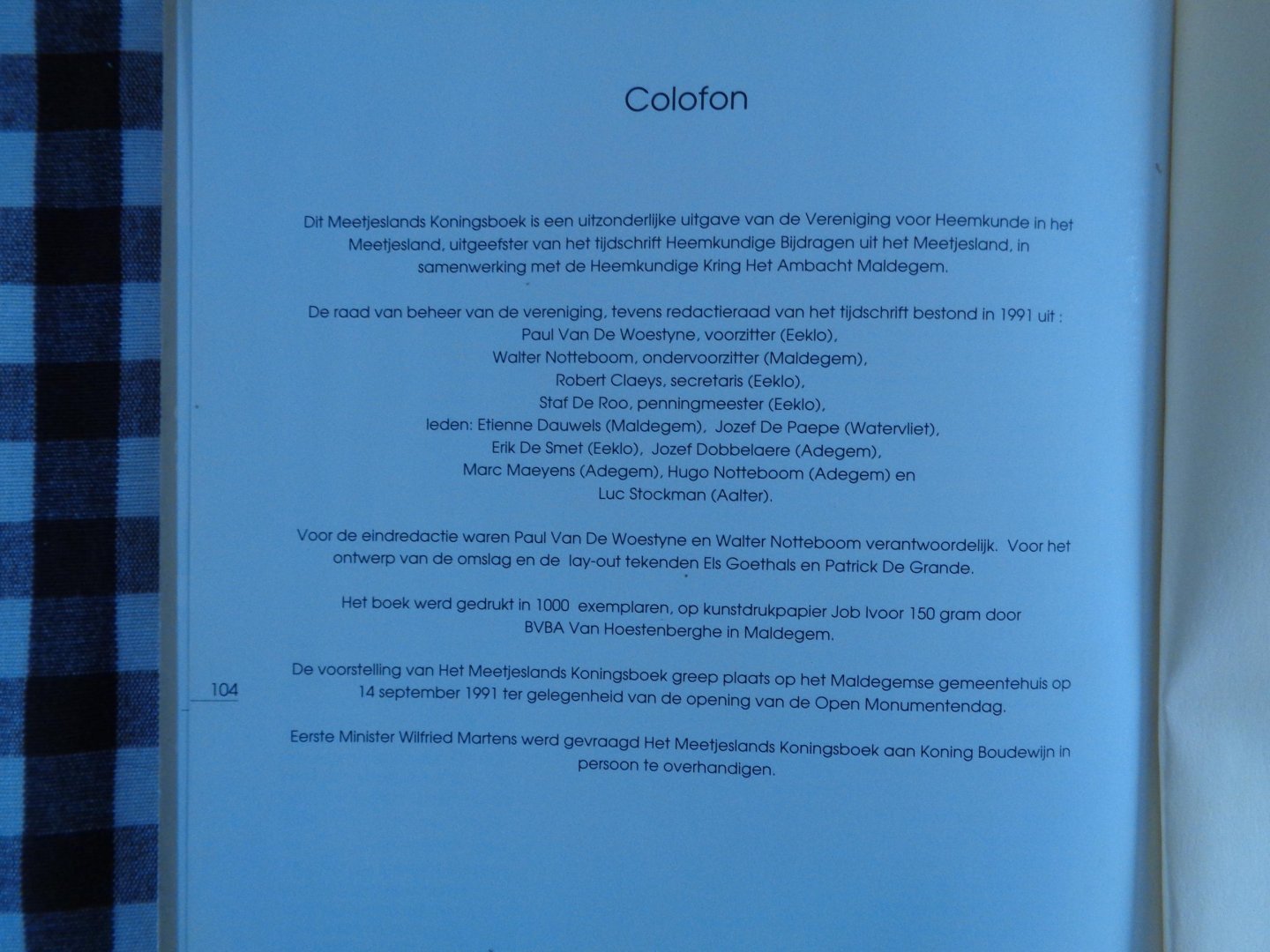 paul van de woestyne -walter notteboom-els goethals - meetjesland koningsboek