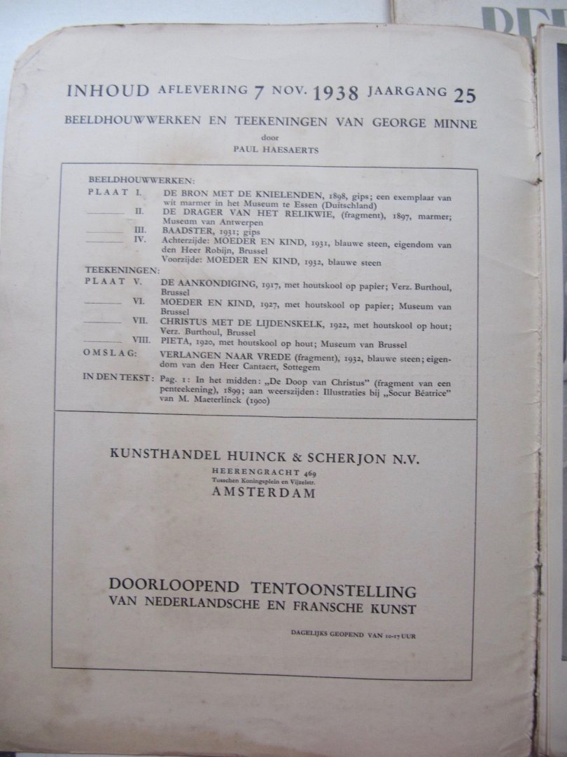 Red.A. Hammacher en P. Haesaerts - Beeldende Kunst