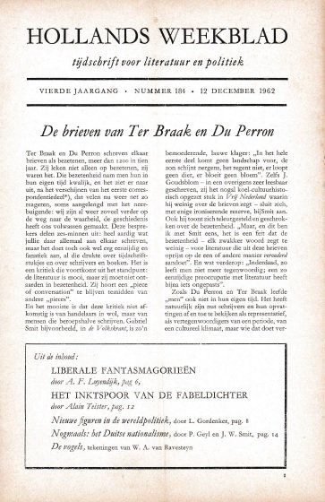 K.L. Poll (redactie) - Hollands Weekblad, vierde jaargang, nummer 184, 12 dedember 1962