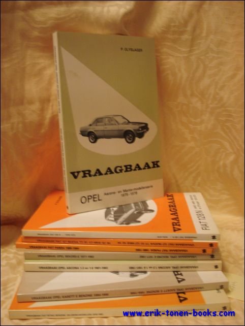 OLYSLAGER, P. - VRAAGBAAK    50 verschillende delen van de   jaren 70 en 80.