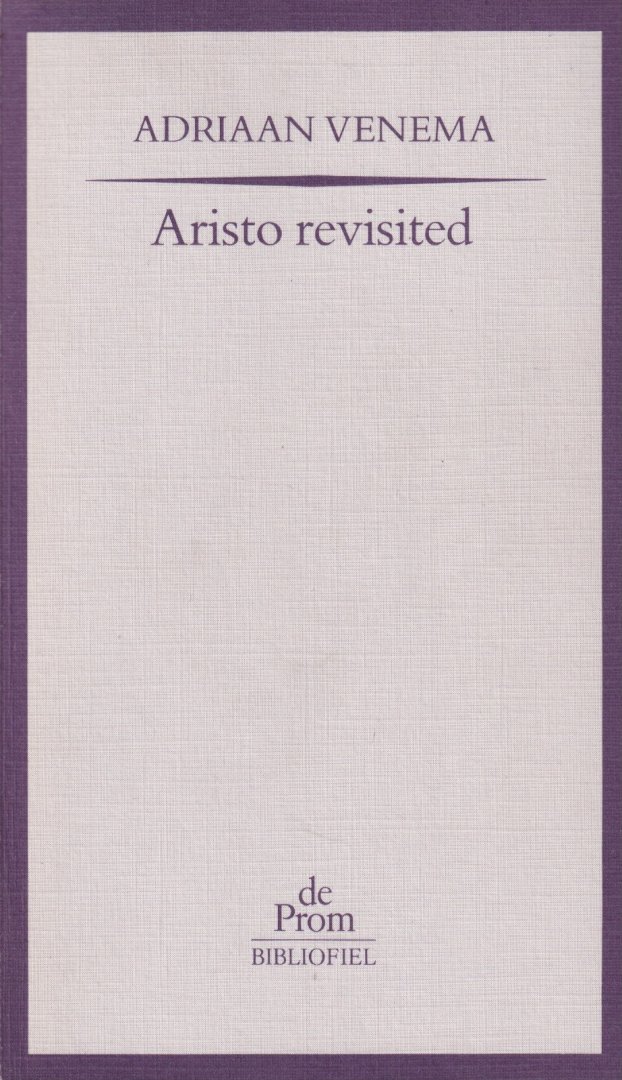 Venema, Adriaan - Aristo revisited