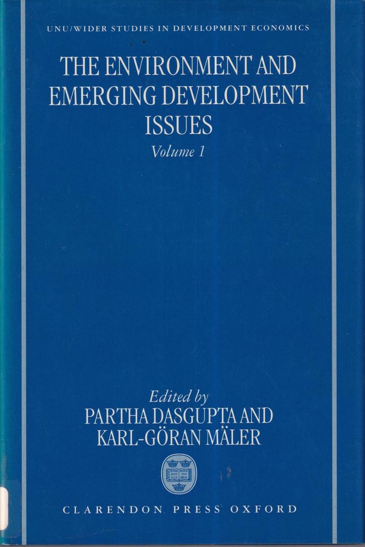 Dasgupta, Partha & Maler, Karl-Goran (eds.) - The Environment and Emerging Development Issues (2 volumes)