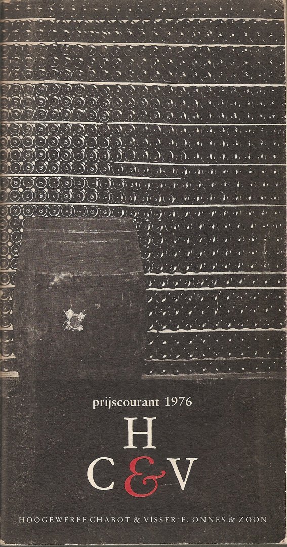  - Prijscourant wijn 1976.