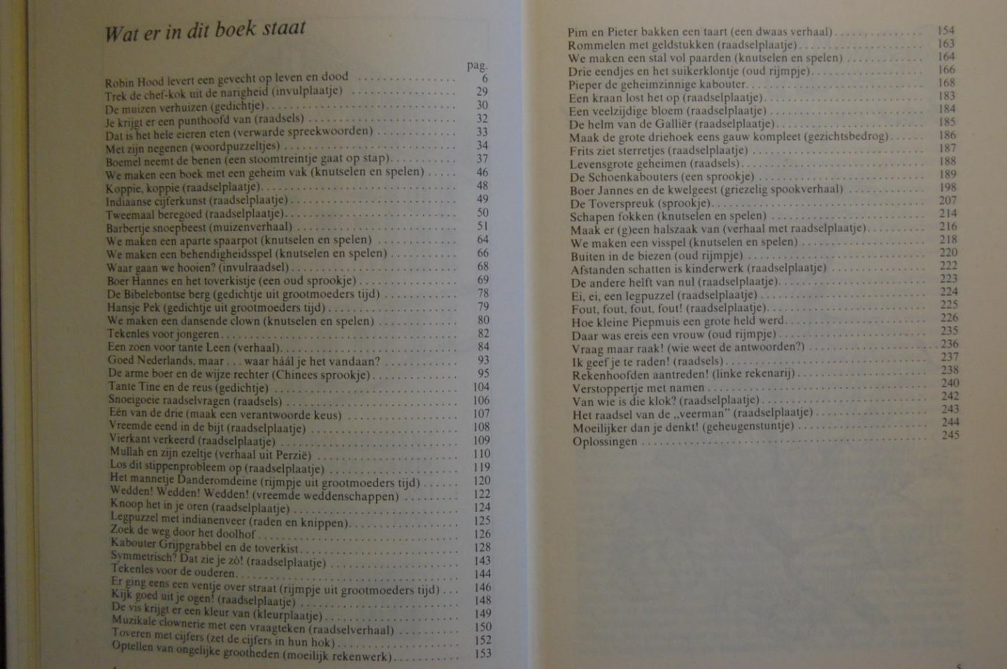 Hulsebosch, Ton. ill: Arnold berbers Raadselplaatjes: Jean Deleu Alka. - Ons jeugdboek.  Lezen, puzzelen, knutselen.