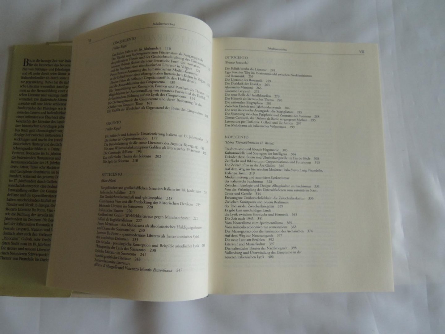 Kapp, Volker (Hrsg.) - Unter Mitarbeit von Hans Felten, Frank-Rutger Hausmann, Franca Janowski u.a. - Italienische Literaturgeschichte  Literatur geschichte