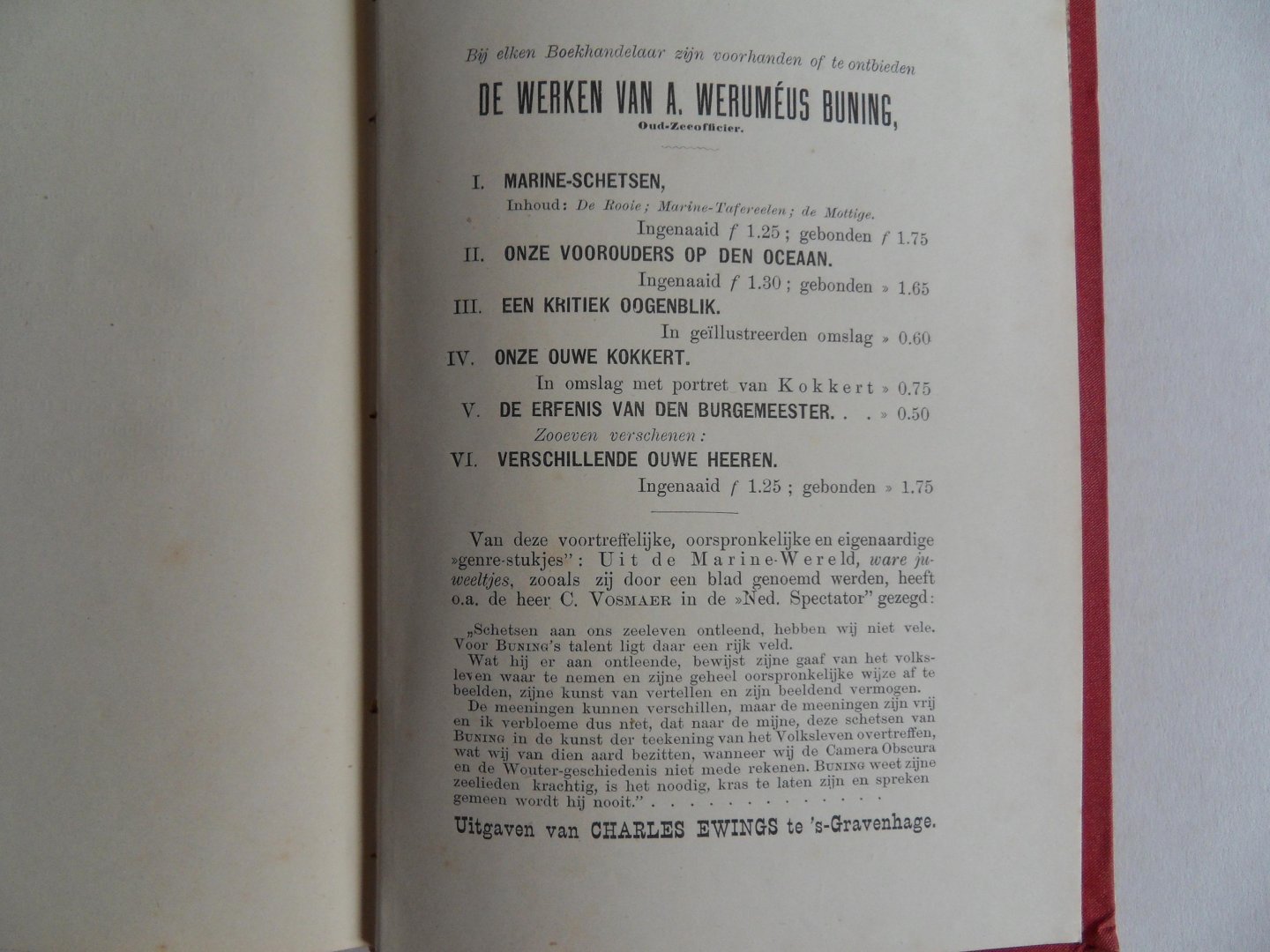 Werumeus Buning, A. [  GESIGNEERD door de auteur - zie foto 4. ]. - Uit en Thuis met de Tromp. - Herinneringen van Anton Oostlandt.