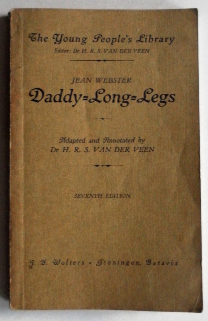 Webster Jean, Adapted and Annotated by Veen H R S van der - Daddy Long Legs The Young People s Library Met los vocabulary boekje  38 blz