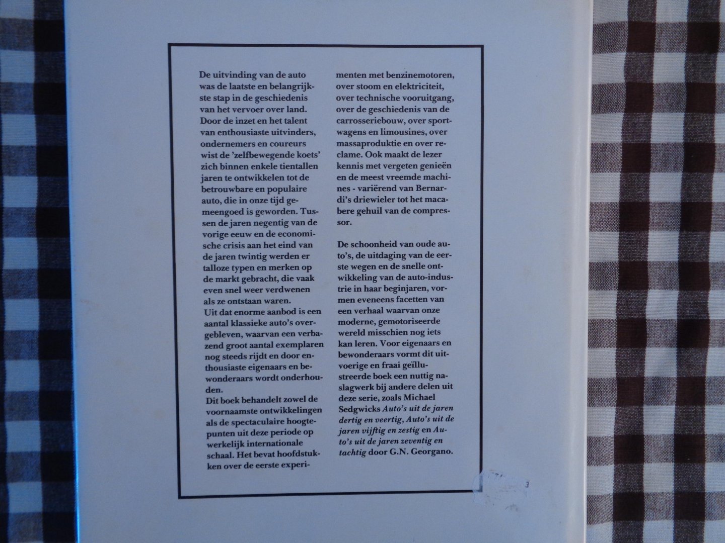 Georgano, G.N. - Auto's uit de jaren 1886-1930 / druk HER