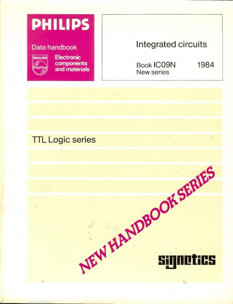 Philips - Philips data handbook / Integrated circuits Book IC09N 1984 new series / TTL Logic series