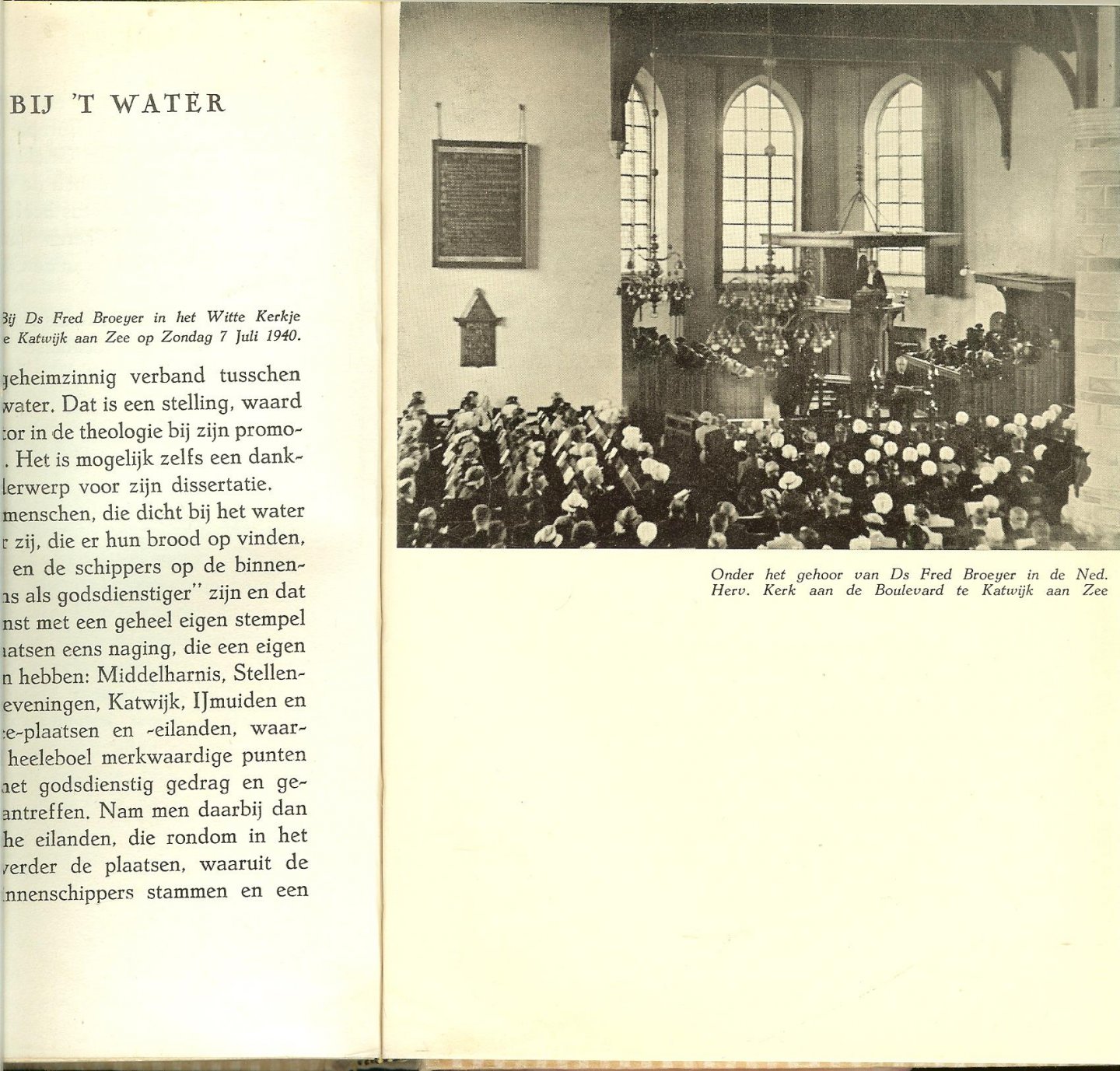 Stoep, D. van der - Felderhof, H.H.  met diversen fotos van H. Lamme - In de houten broek - over dominees, preeken en kerkmenschen -