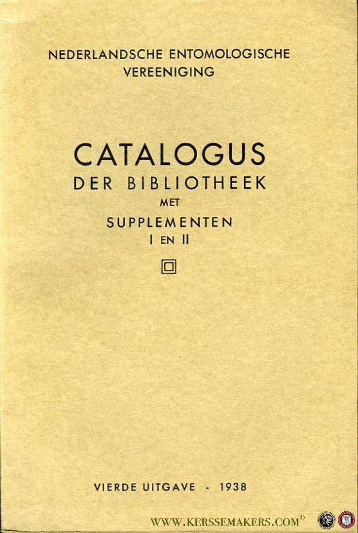 UYTTENBOOGAART, D. (voorwoord) - Nederlandsche Entomologische Vereeniging. Catalogus der Bibliotheek met supplementen I en II (in 1 band)