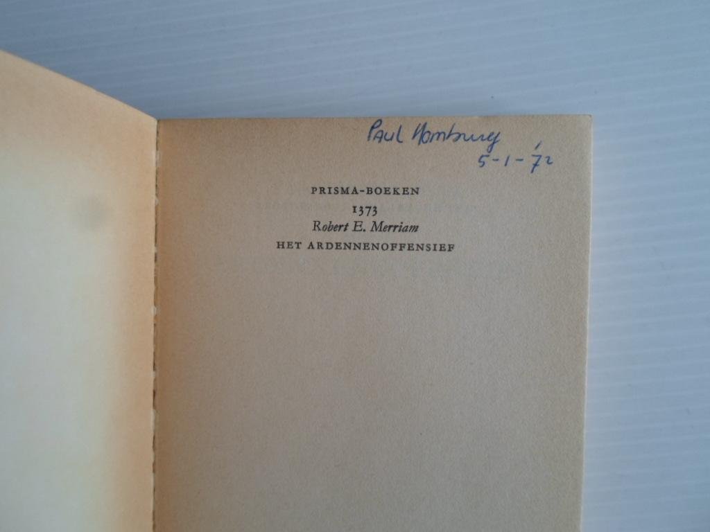 Merriam, Robert E. - Het Ardennenoffensief