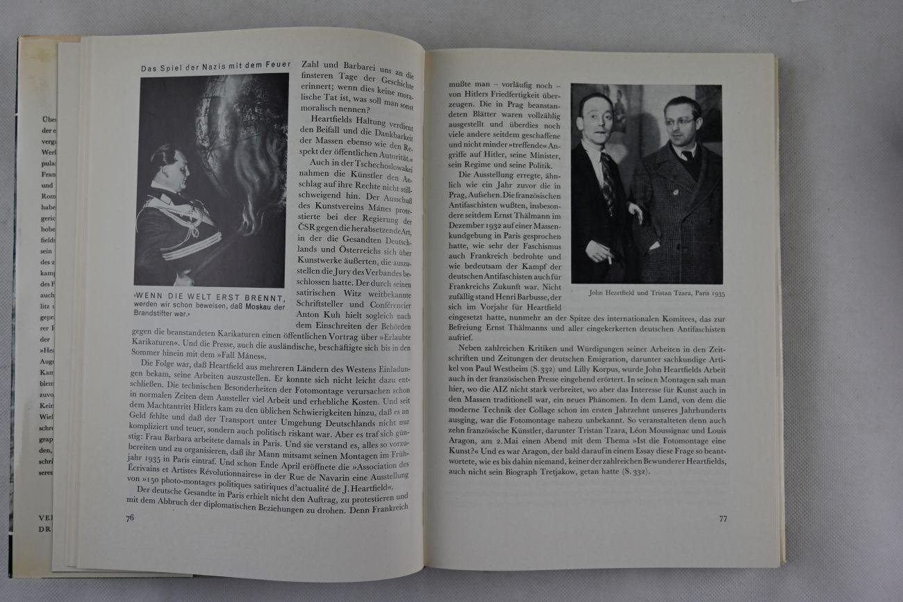 Herzfelde, Wieland - John Heartfield Leben und werk dargestellt von seinem bruder (3 foto's)