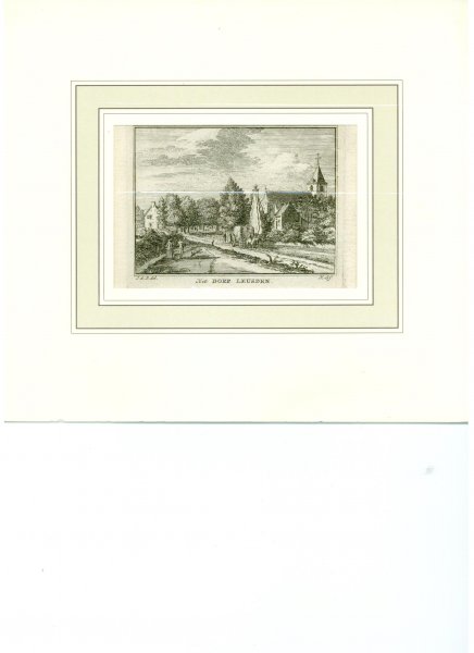 Spilman, Hendrik - Het Dorp Leusden. Originele kopergravure