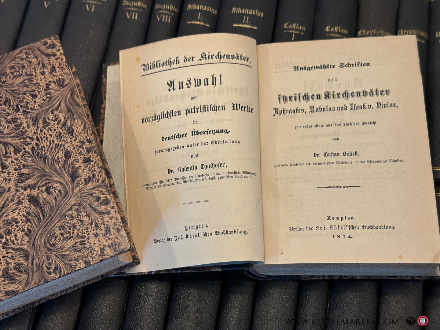 Gallhofer, Valentin / Widén, M. M. / Reichmann, J. / Möhler, J. (Hrsg.). - Bibliothek der Kirchenväter. Auswahl der vorzüglichsten patristischen Werke in deutscher Übersetzung. [63 volumes of the series].