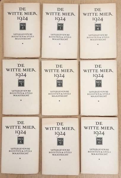 Greshoff, J. - DE WITTE MIER. Maandschrift voor de vrienden van boek en prent onder leiding van J. Greshoff.